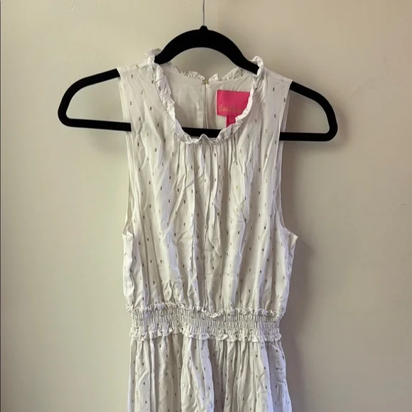 Lilly Pulitzer Chaya White Sleeveless Kids Dress - Picture 3 of 8